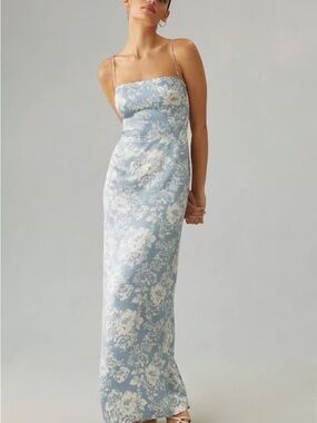 Reformation Frankie dress in Porcealin